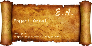 Enyedi Antal névjegykártya